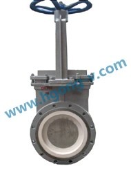 DIN cast steel ceramic linner lug knife gate valve 